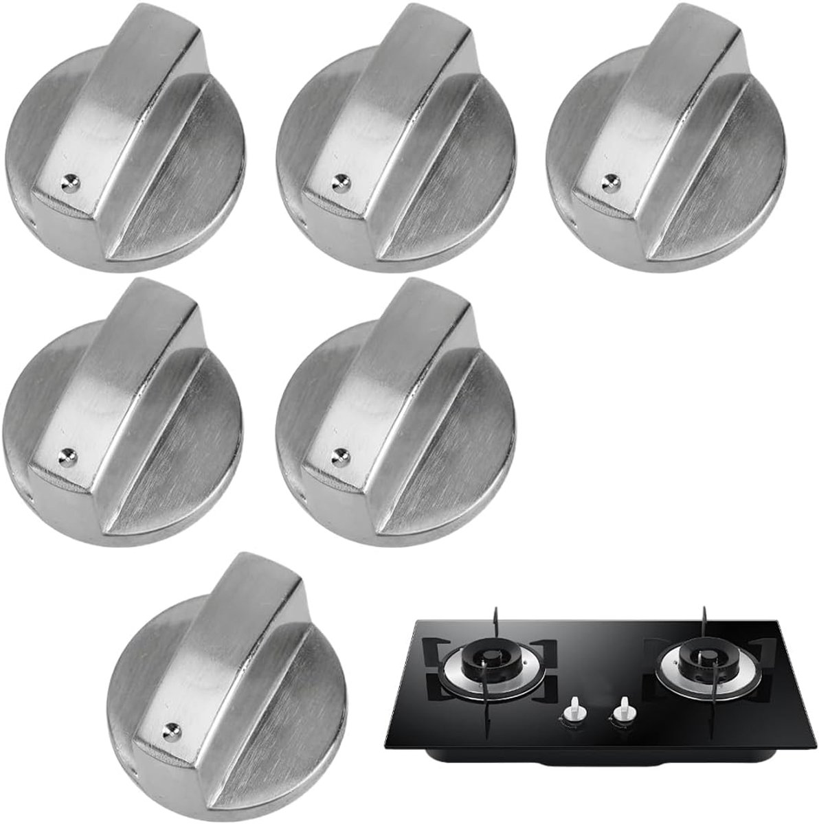 Knoppen, 6 mm, reserveaccessoires voor gasfornuis, verwarmingsregeling, nauwkeurige temperatuurregeling voor oven
