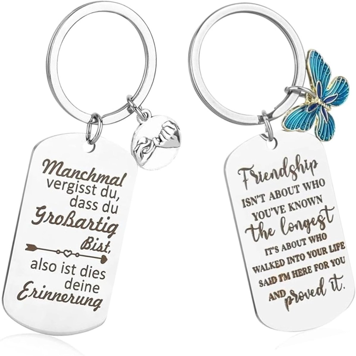 Sleutelhanger voor afscheidscadeau collega's, afstuderen cadeau geweldige sleutelhanger, afscheidscadeau voor vrouwen vrouwen beste vrienden dochters moeder collega's, zilver, 1