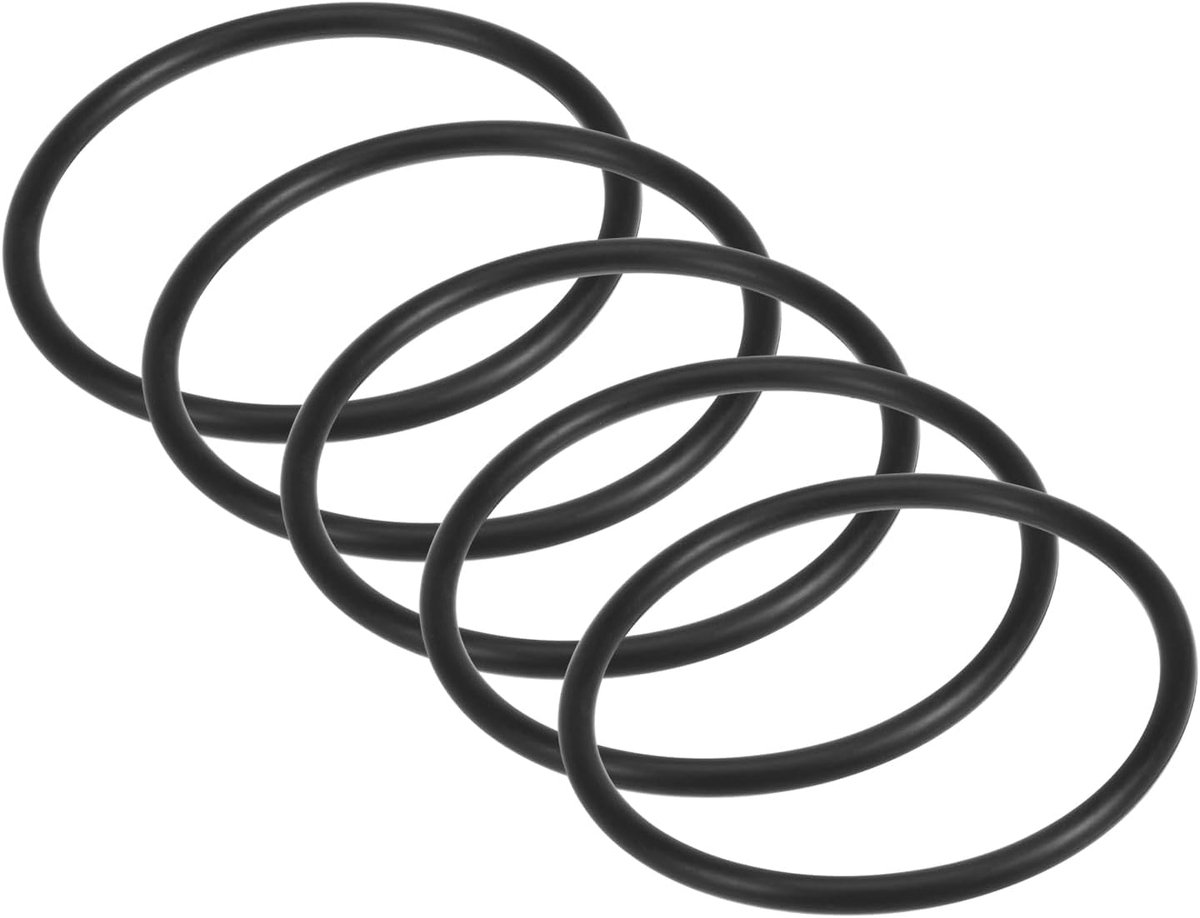 5 stuks universele naaimachinemotor rekbare riem - [251mm (10") omtrek x 5mm (3/16") dikte] riem van nitrilrubber voor gebruik met naaimachines voor huishoudelijk gebruik, zwart