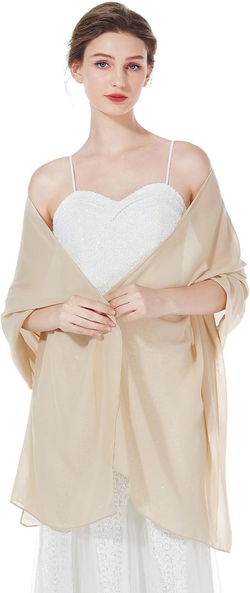 Chiffon Stola Dames - Zijdegevoel - Zomer Bruiloft en Bruidsmeisje