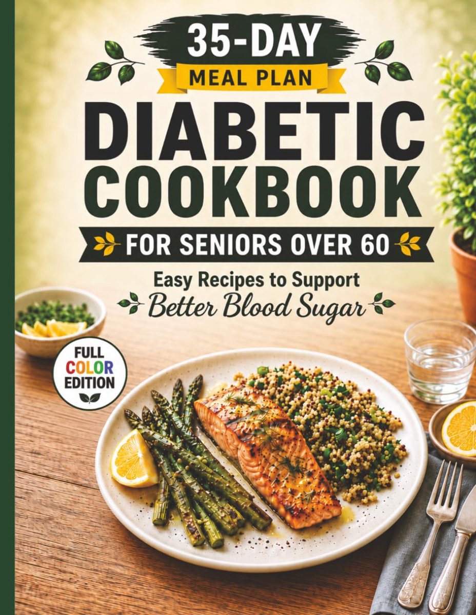 35-Day Diabetic Meal Plan for Seniors After 60: Easy Recipes, Practical Meal Planning Ideas, and Simple Daily Routines - ShopVlot