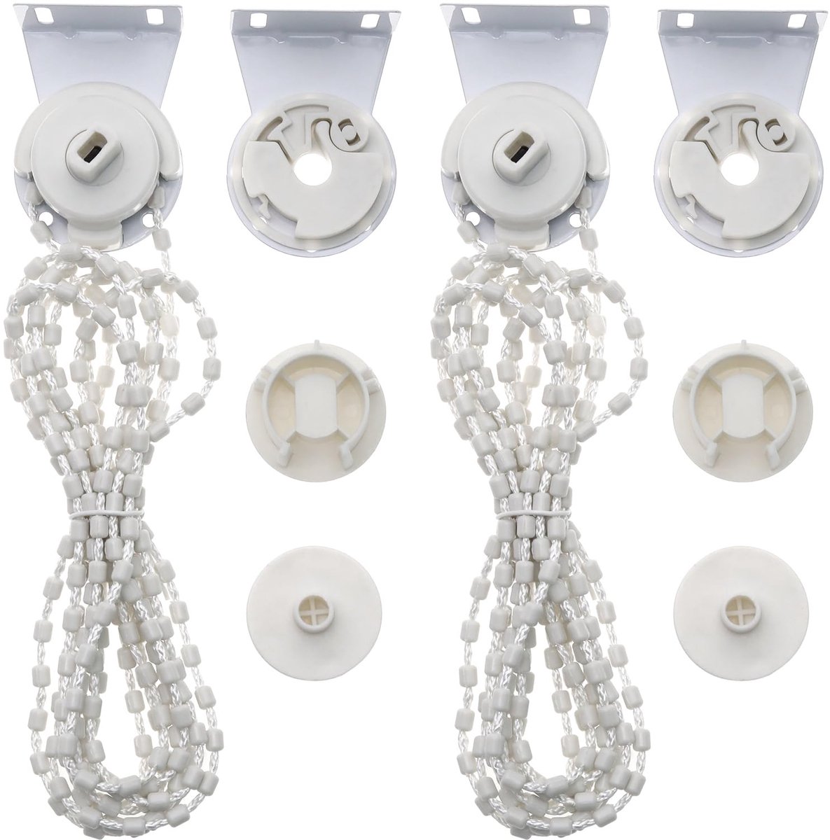 eMagTech 2 Sets Rolgordijn Houder Voor 38Mm Gat Diameter Rolgordijn Controle Hoofd Met Kraal Ketting Fittingen Voor - ShopVlot