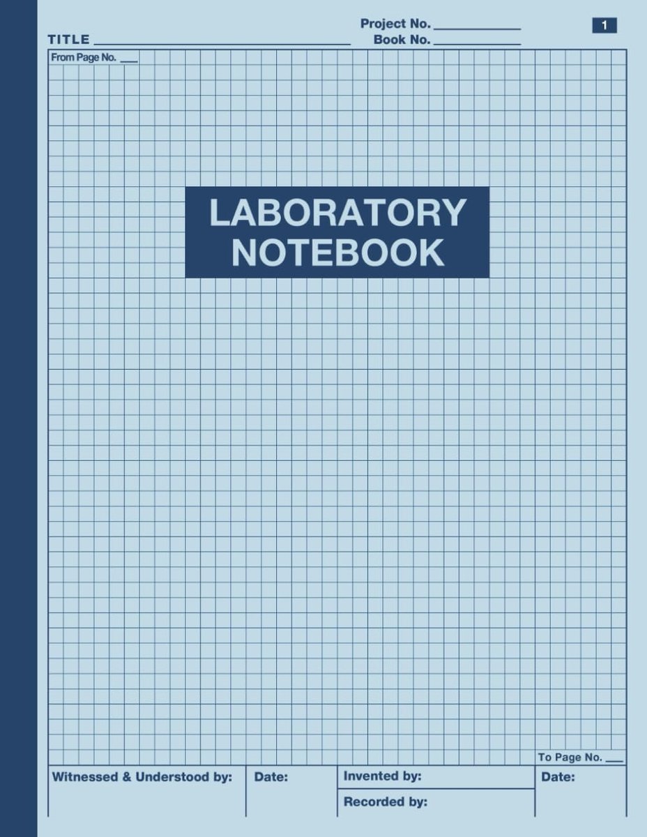 Laboratory Notebook: Simply Lab Notebook for Researchers, 105 pages, 8.5 x 11 in, Student Laboratory Notebook - ShopVlot