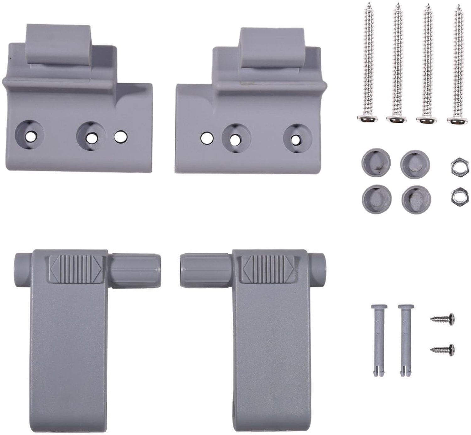 Beugel Schuifdak Vervangend Onderdeel - 2 x Consoles - 4 x Schroeven - 2 x Greephendel - 4 x Afdekkappen - Geschikt voor Kunststof Dakramen