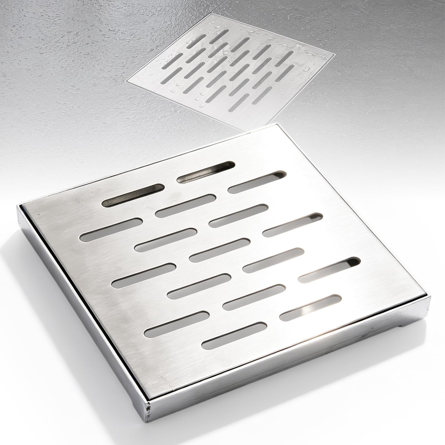 Roestvrijstalen Antislip Vloerafvoer 20x20 cm
