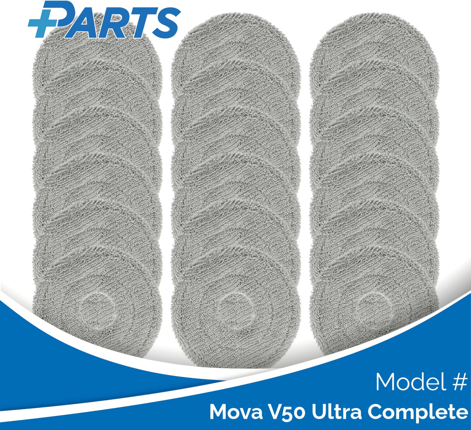 Plus.Parts Mova V50 Ultra Complete Dweilpads (18 Stuks, Plus.Parts® alternatief voor RMP8) Overig