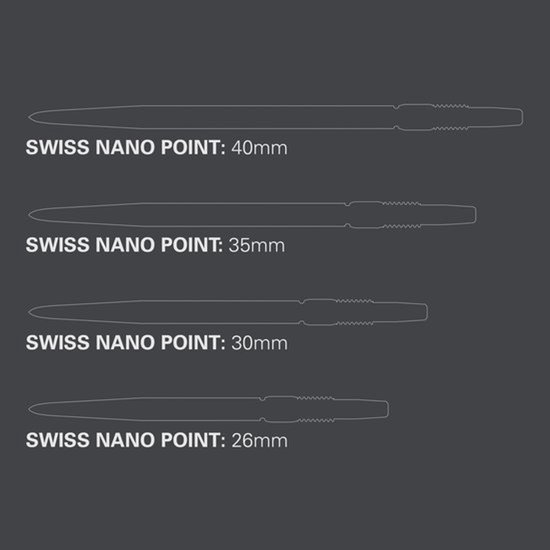 Nano Swiss Point Dart Tips (3 Pack Set van Tips) Verwissel Dart Punten, Professionele Darts Accessoires — afbeelding 2
