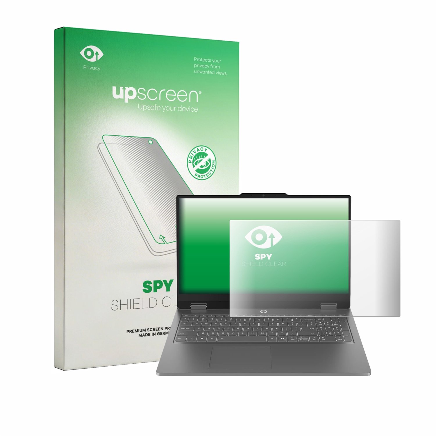 upscreen - privacy screenprotector voor Lenovo LOQ Essential Gen 11 15" - Folie Beschermfolie Blauwlichtfilter