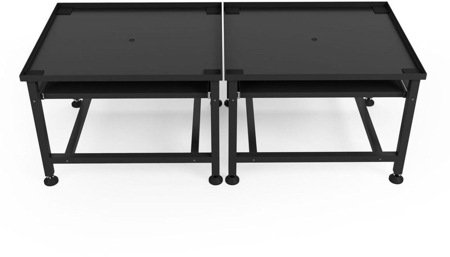 Wasmachine Riser - Verhoging voor Twee Apparaten - 45 cm Hoog - Zwart