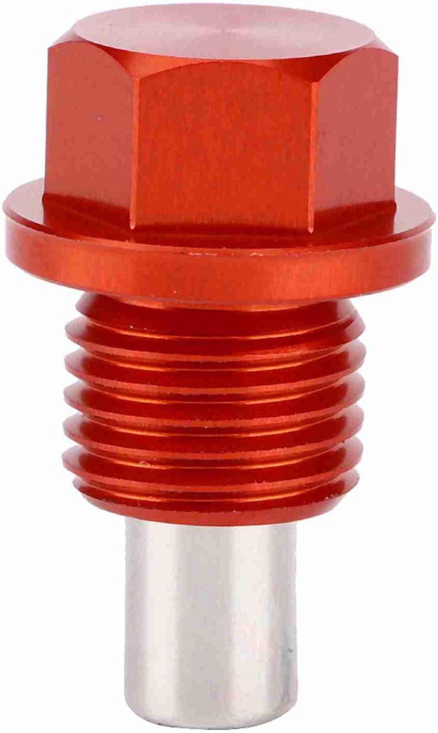 Dailygoods- Olieplugschroef Magnetisch - Oliepanschroef - Aluminiumlegering - M12 x 1,25 - Geschikt voor Mitsubishi - Geschikt voor Focus 05-13 - Olieplug
