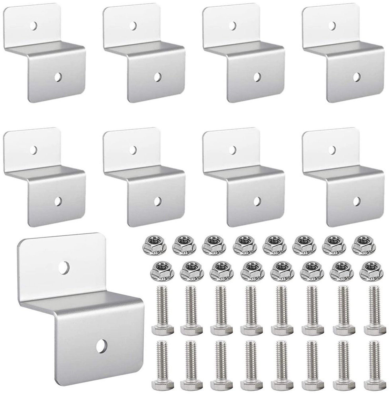 Set van 8 Aluminium Z-Houders voor Zonnepanelen