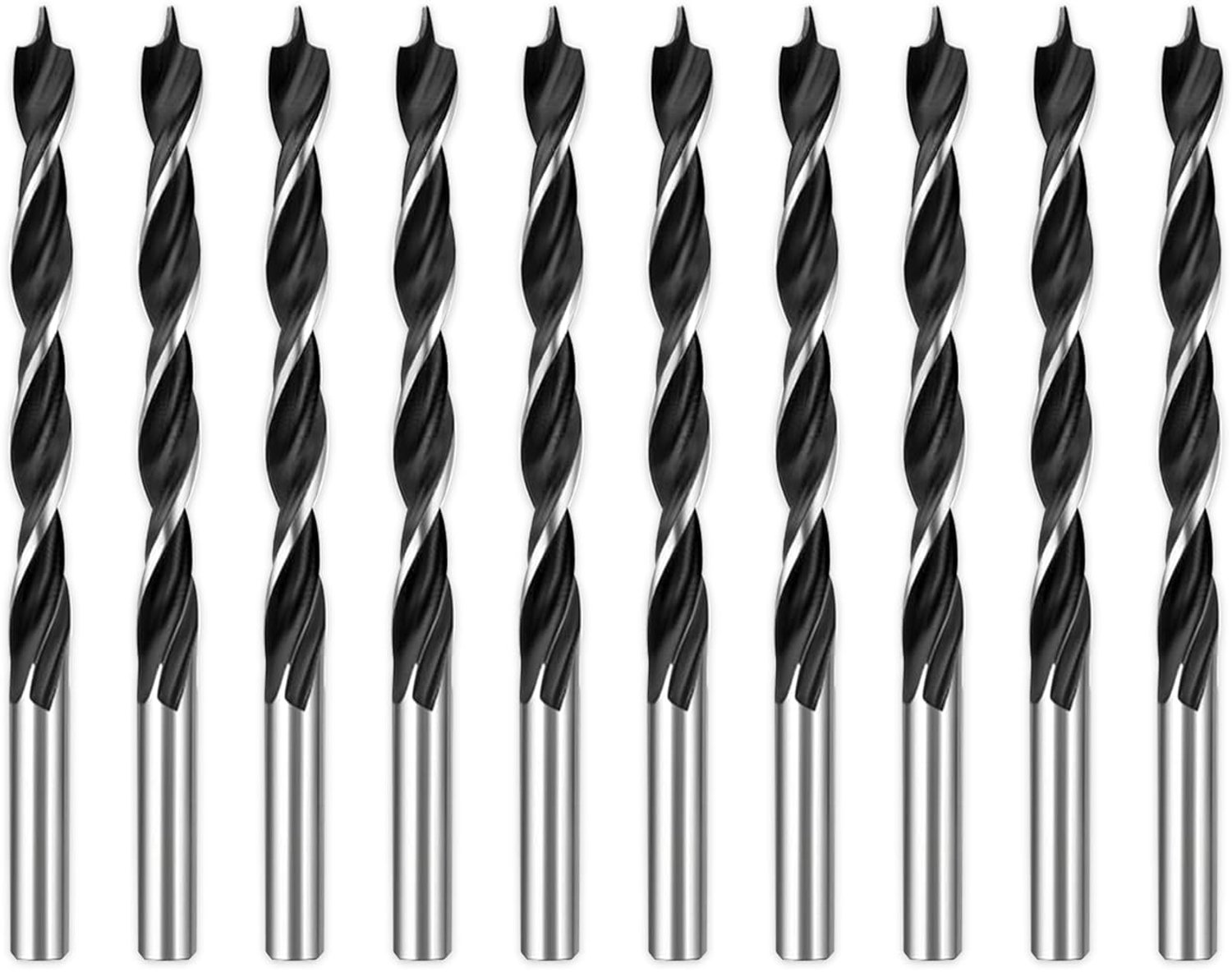 Houtspiraalborenset 4,2 mm - 10 stuks - hoogwaardig koolstofstaal - precisie-nauwkeurig voor houtbewerking - ServiceTopper