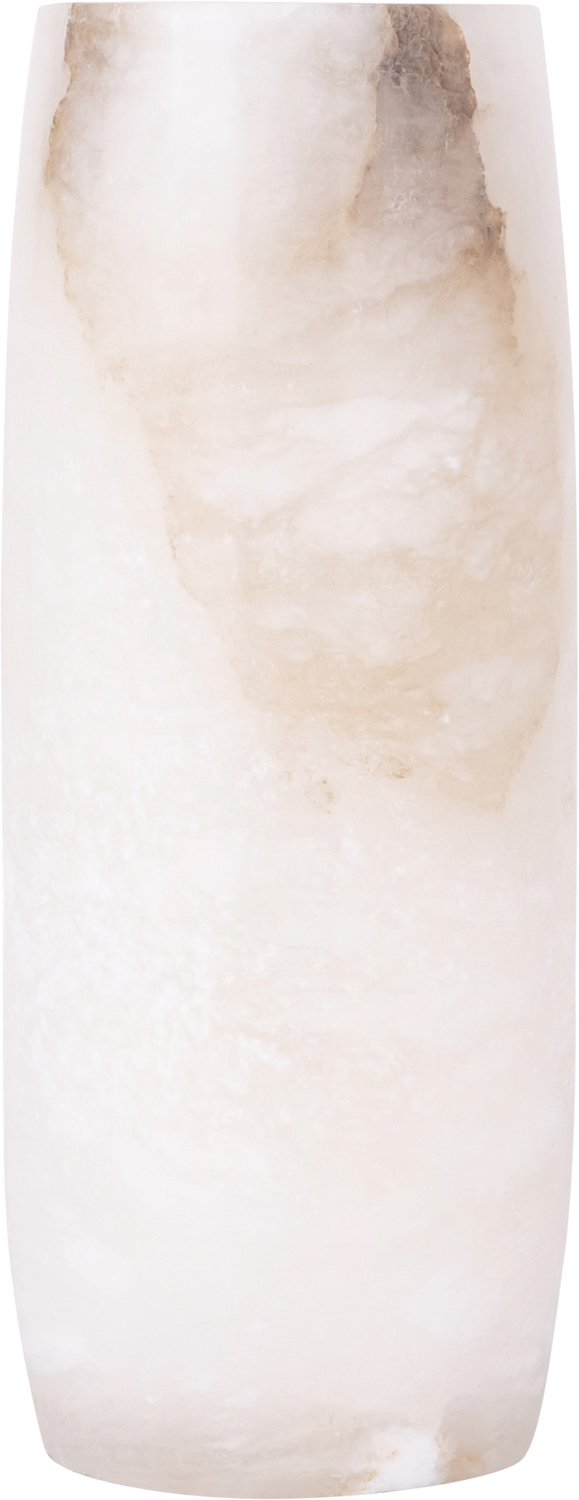 PTMD Louva Natural Alabaster Round Vase Naturel