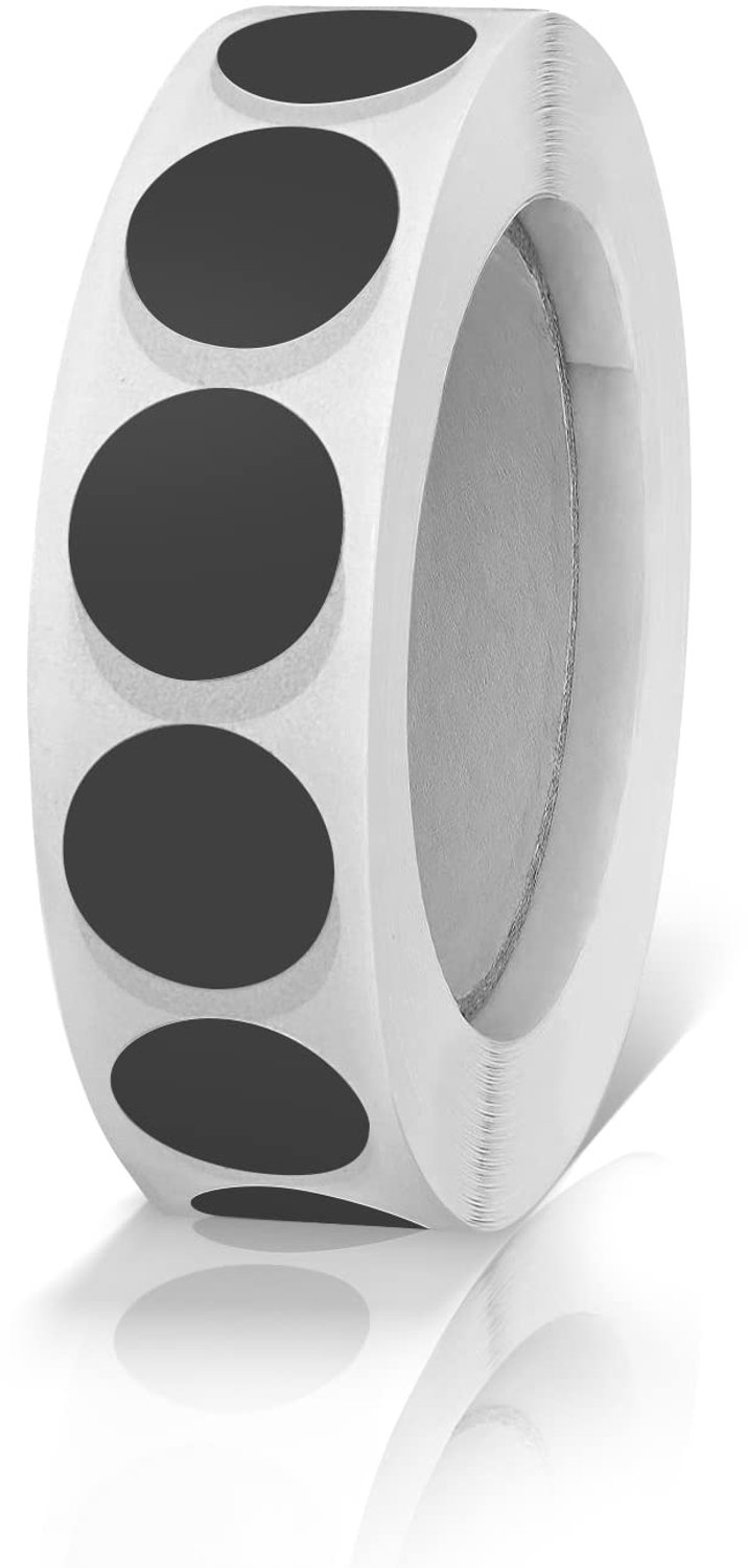 Set van 1000 Ronde Stickers 13 mm - Weerbestendig en Kleurgecodeerd