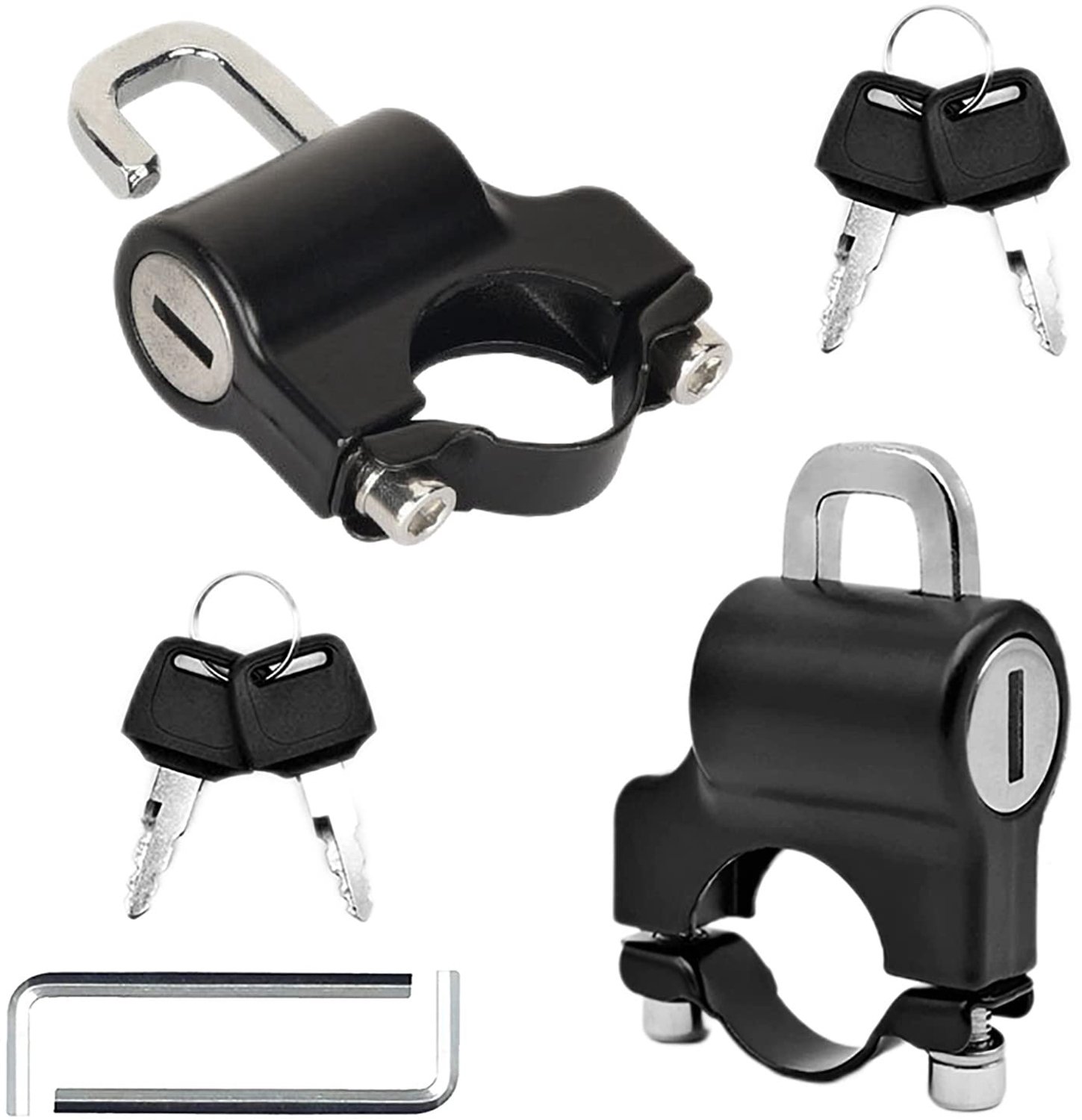 Universele Motorhelm Slot met 4 Sleutels, Set van 2