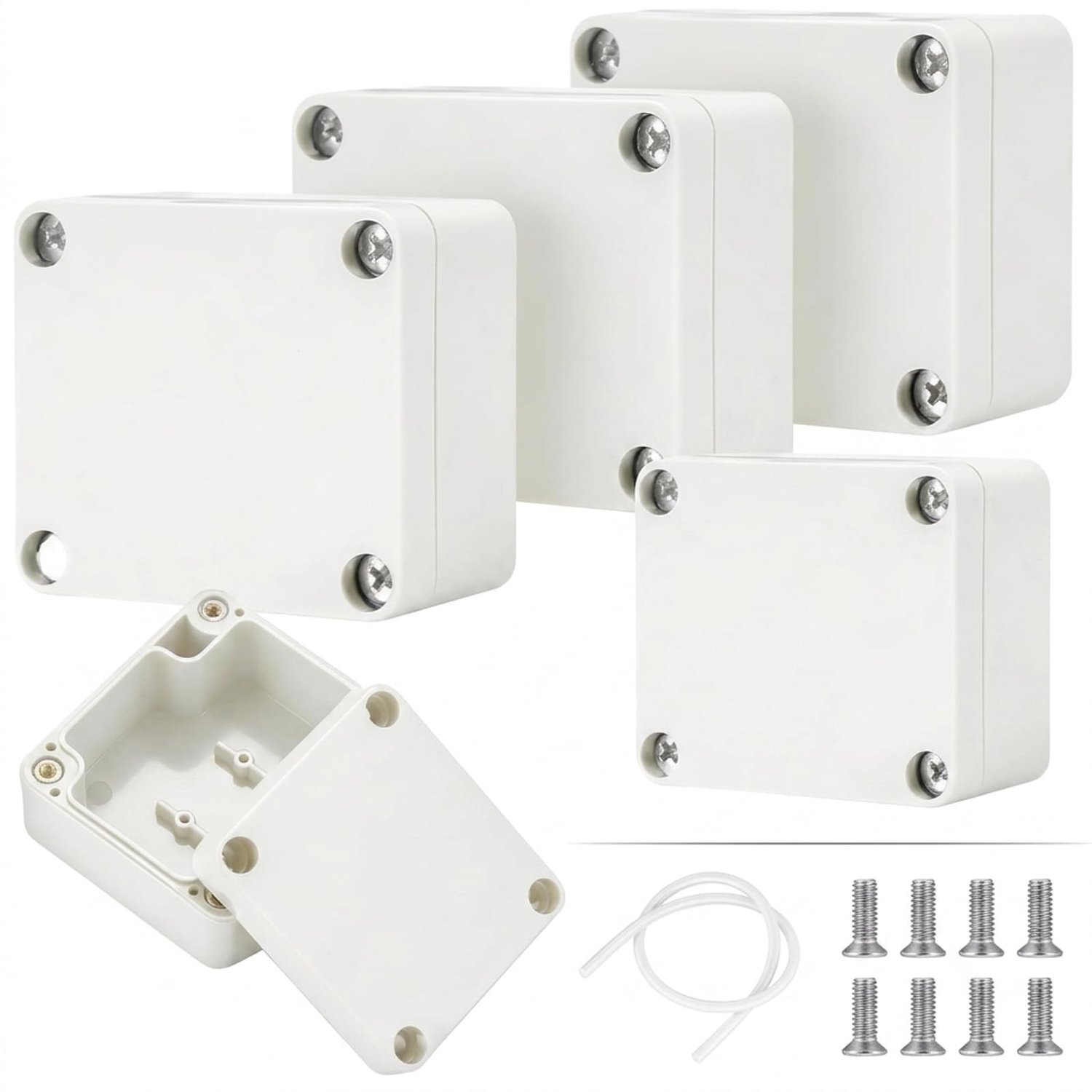 Set van 4 Waterdichte Aansluitdozen IP65 van ABS