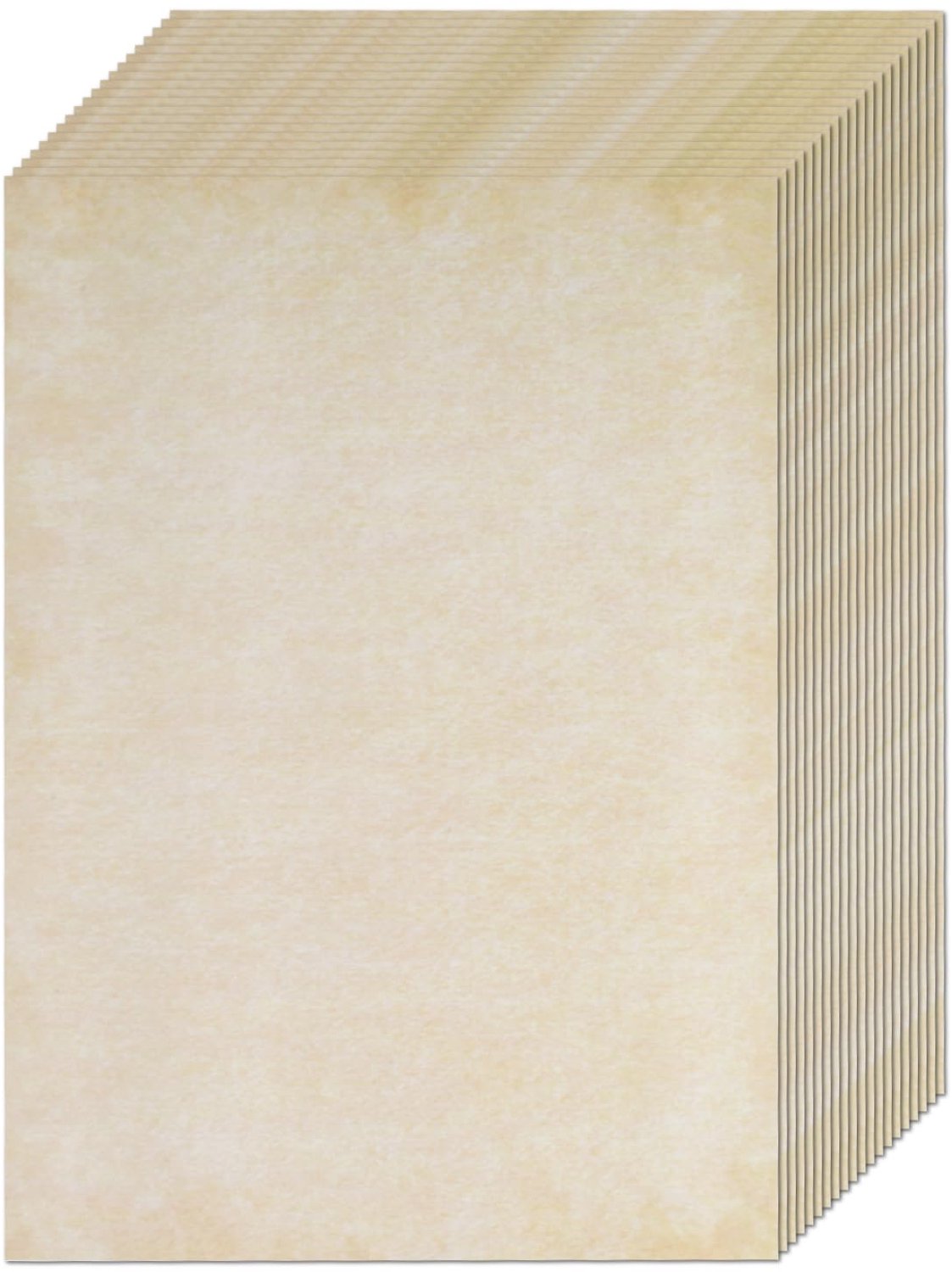 Briefpapier A4 70 Vellen - Vintage Papier - Scheurvast - Bedrukbaar - Antieke Textuur - Geschikt voor Uitnodigingen - Perkamentpapier