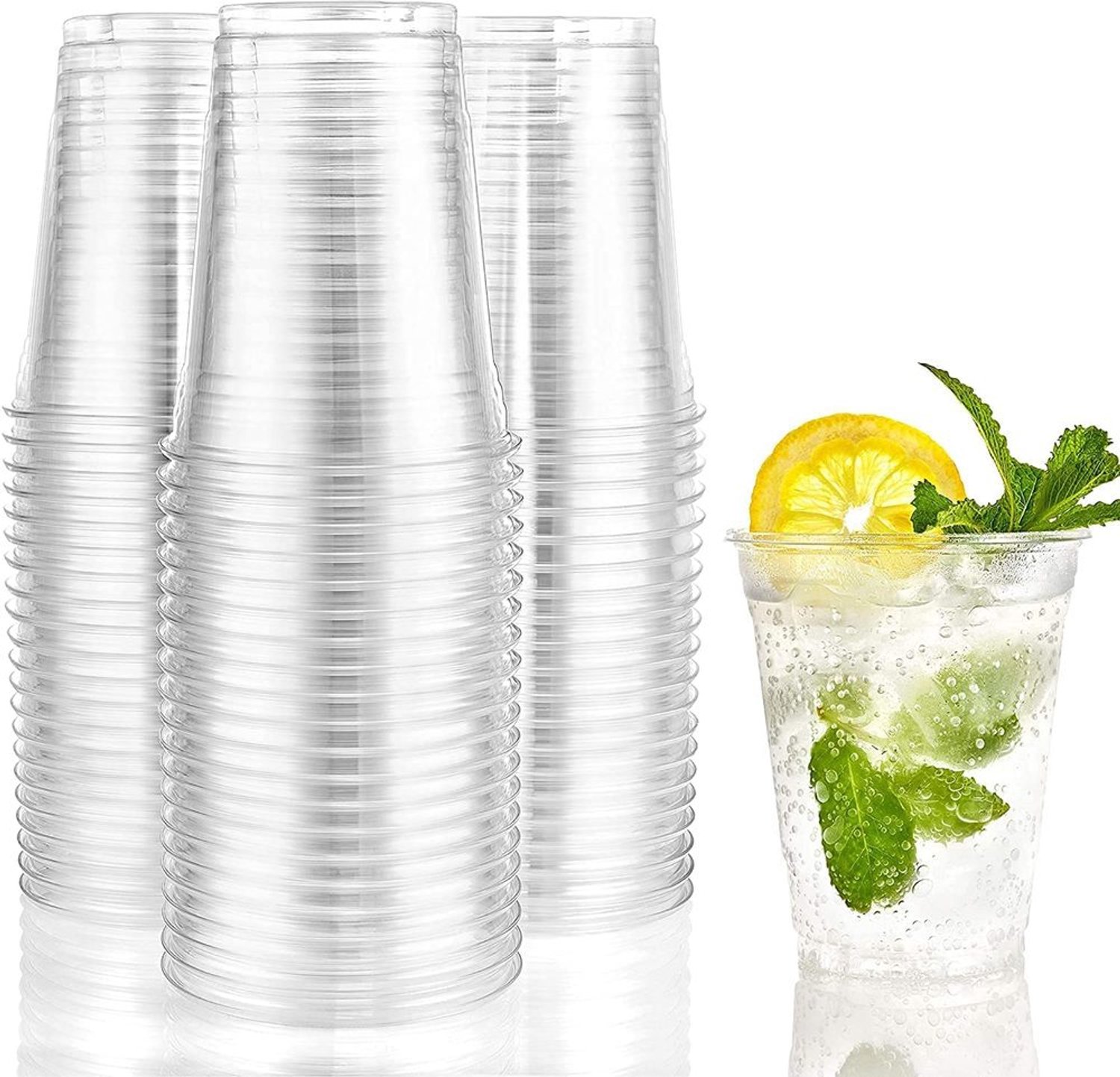 Set van 50 Herbruikbare Transparante PET Bekers 700 ml