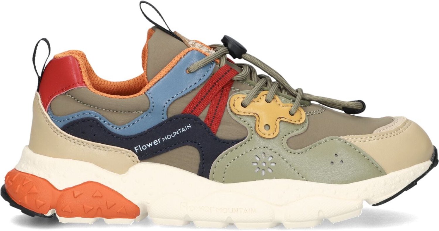 FLOWER MOUNTAIN Yamano 3 Junior Sneakers Jongens - Leren Sneaker - Multi - Maat 29