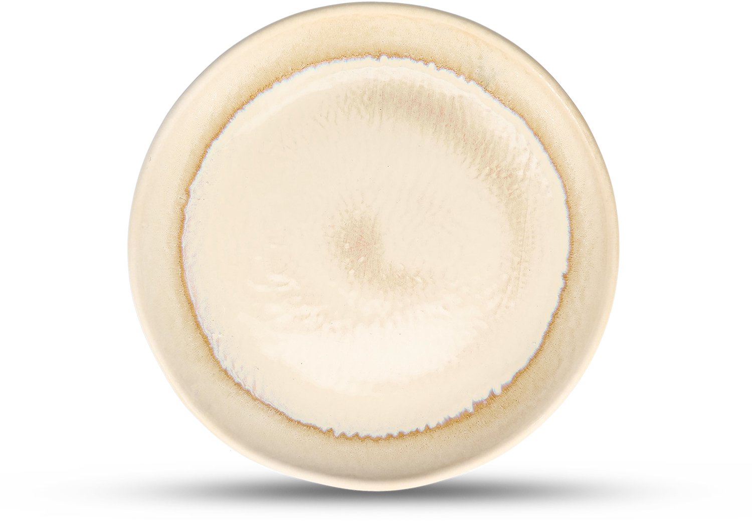 Fameilleur plat bord 28 cm zandkleur Base set van 4 - porseleinen eetbord en dinerbord, voor ontbijt, lunch, diner en hoofdgerecht, vaatwasser- en magnetronbestendig, voedselveilig, servies voor thuis, restaurant en horeca, mooi als cadeau
