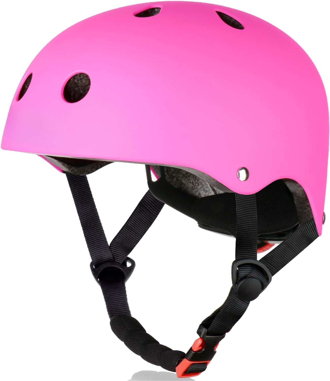KLS® Fetshelm - Fietshelm Kind - Fietshelm Dames - Donkerroze - 24cm x 22cm x 12cm