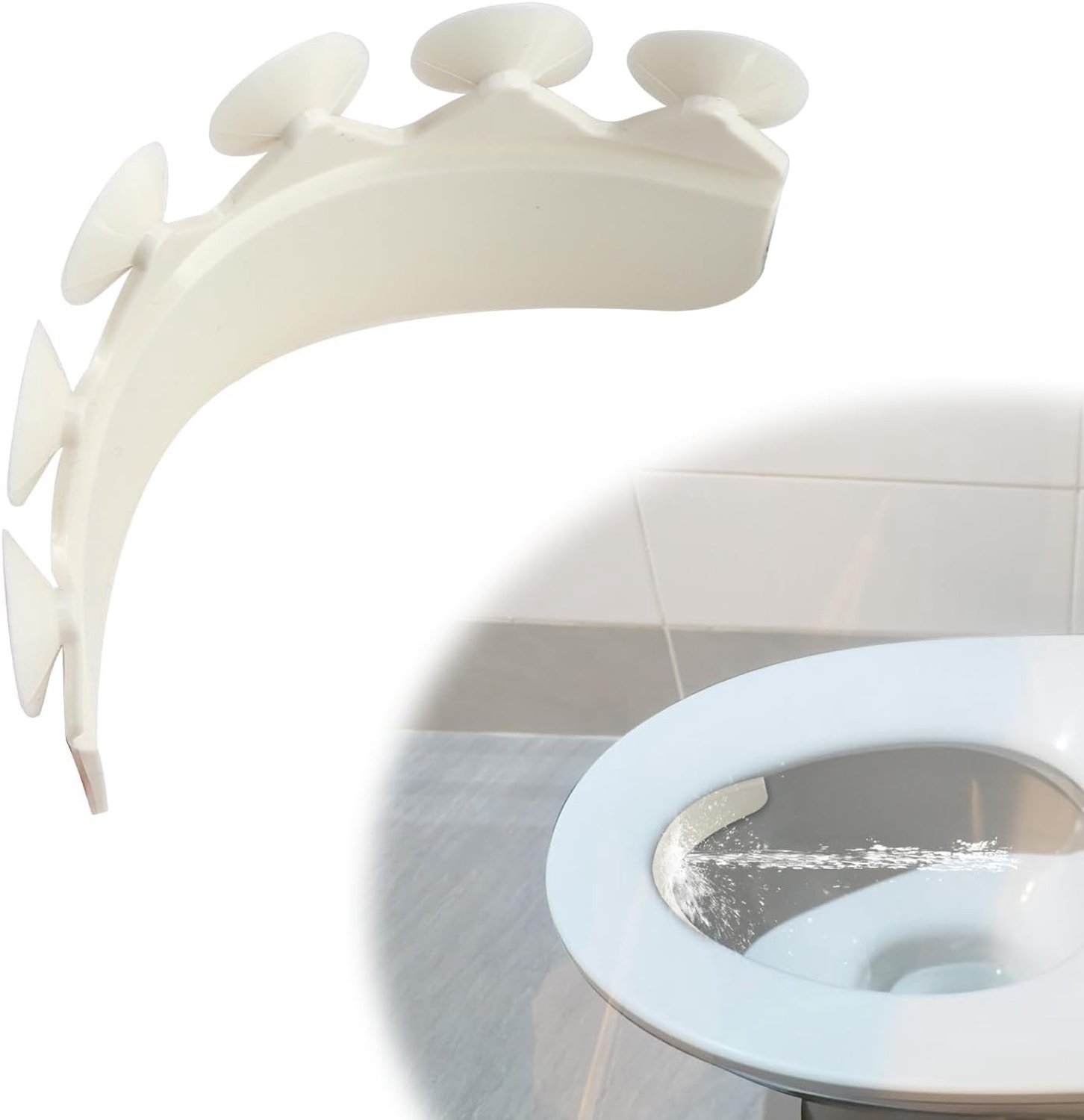 Toiletbril met urineflector voorkomt morsen voor kinderen en volwassenen, ideaal voor hygiënisch toiletgebruik en eenvoudig schoonmaken