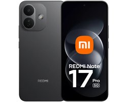 REDMI Note 17 Pro 5G - Black - 6G RAM -256GB - 8340 mAh-batterij met 67 W HyperCharge - 6,83" 1.5K CrystalRes AMOLED display - AI ultrascherp beeldsysteem
