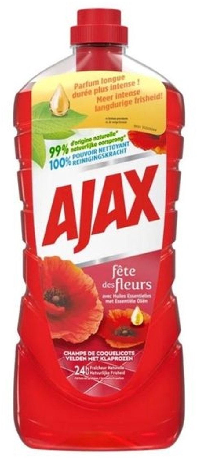 Ajax - Allesreiniger Rode Bloemen - 3x 1,25ltr