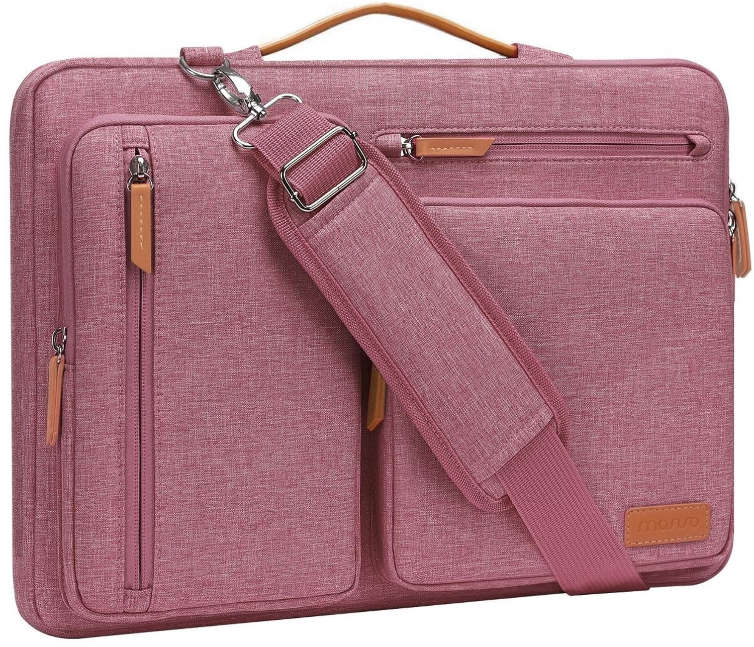 Laptop Schoudertas 15-15,6 Inch Waterdicht Zacht Roze