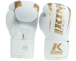 King Pro Boxing Revo Series 9 - (Kick)bokshandschoenen - 16 oz - Wit / Goud