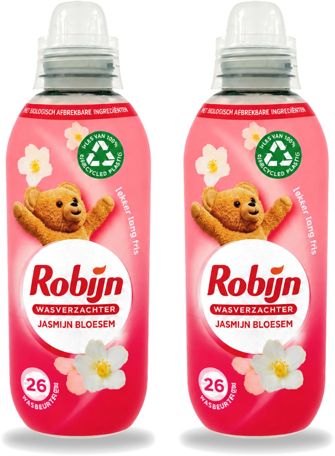 2 x Robijn – Wasverzachter – Jasmijn Bloesem – 650 ml - Voordeelverpakking - 2 stuks