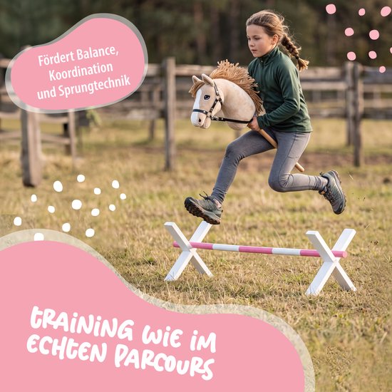 Pink Papaya hobbelpaard cavaletti - Hindernissen voor hobbelpaarden, hobbelpaardaccessoires — afbeelding 5