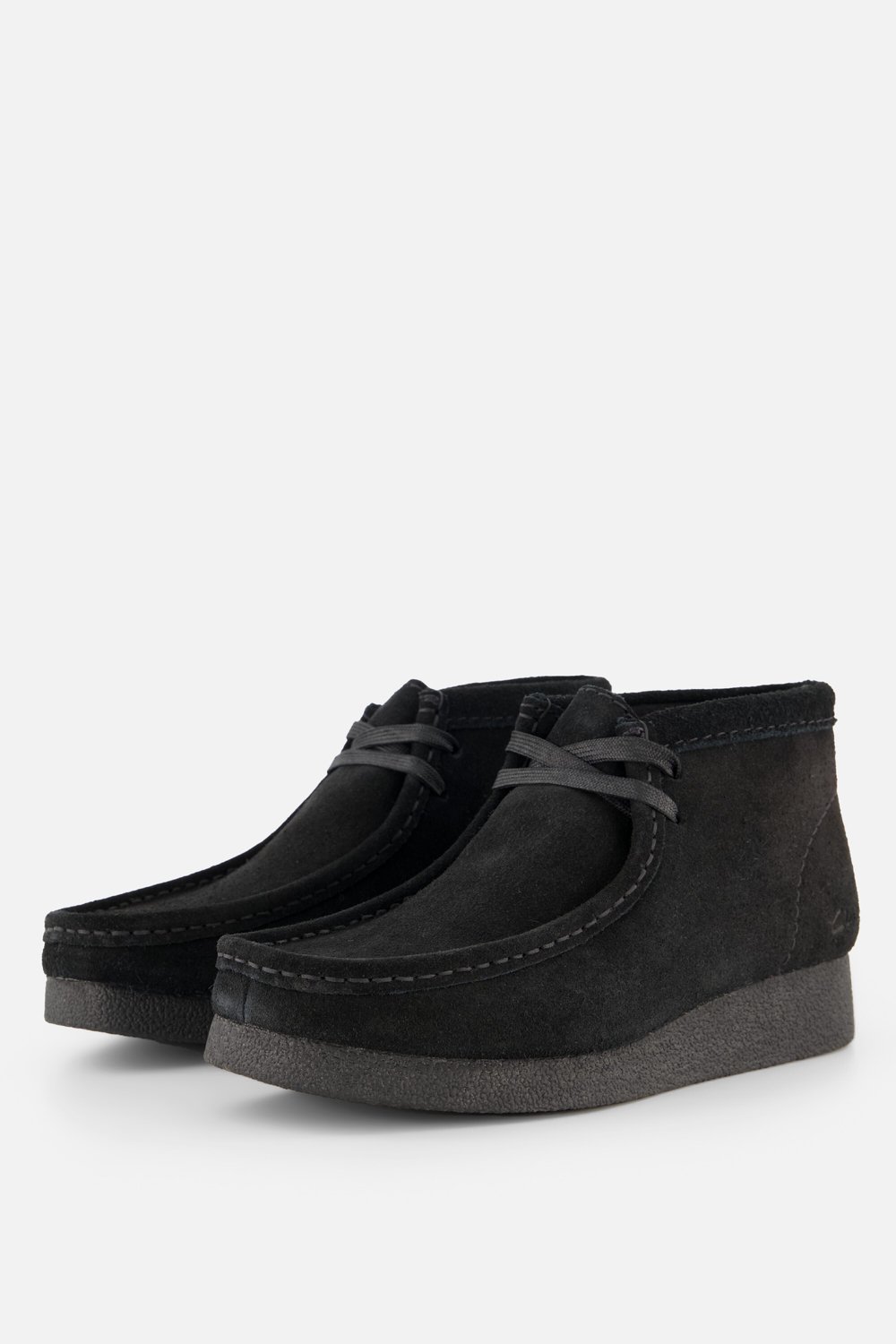 CLARKS WallabeeEVOBt Dames Veterschoenen - Suede - Zwart