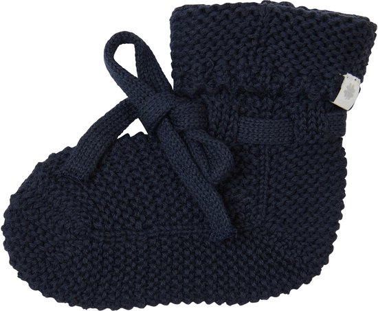 Noppies - Geschenkverpakking - Gebreide slofjes Nelson - 2paar - Rose smoke - Navy - Baby 0-12mnd - Biologische katoen - Giftset - Cadeaudoosje - Newborn - Kraamcadeau - Babyshower — afbeelding 2