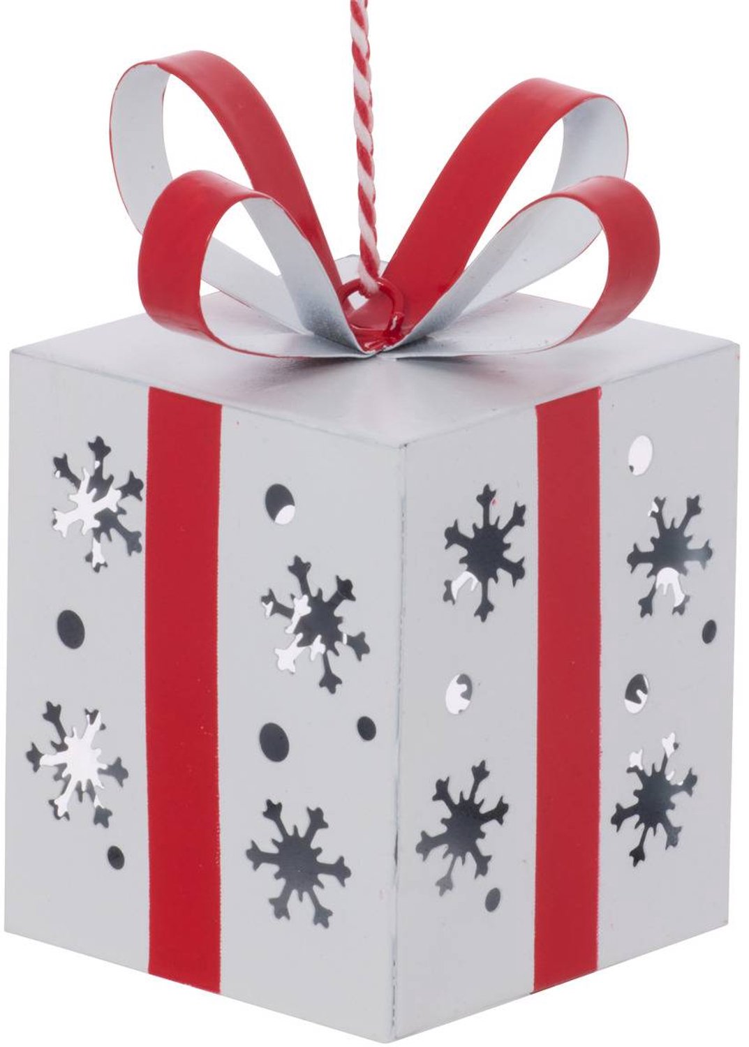 Feeric lights & Christmas Kerstboomversiering en metalen ster, 8 cm Blanc