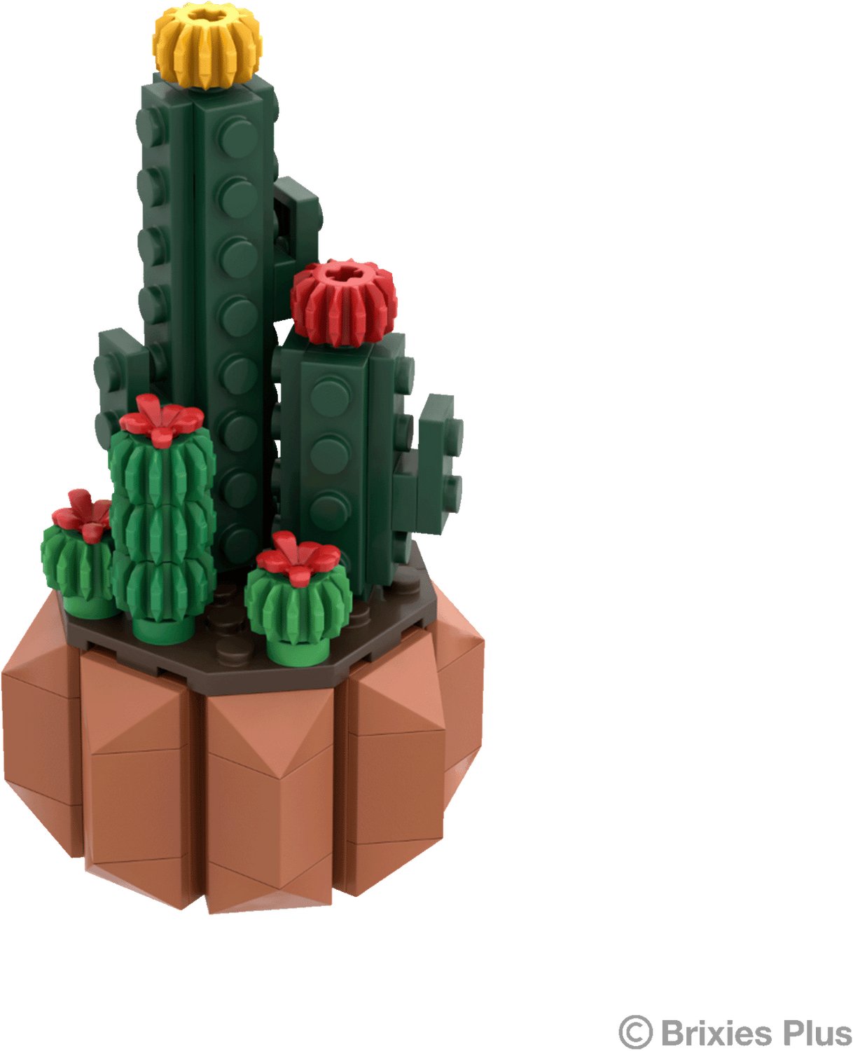 Brixies bouwset mini bloem Desert dream - 125 stuks bouwstenen.