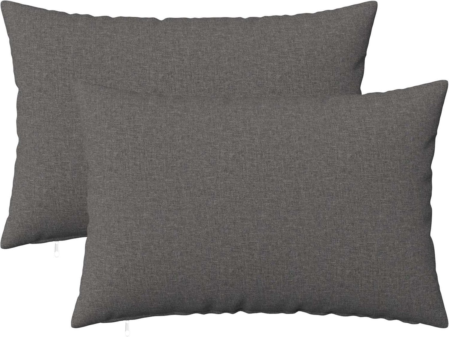vidaXL Dekenkussen - 2 - st - HEERLEN - Lichtgrijs - 40 - x - 60 - cm - Stof