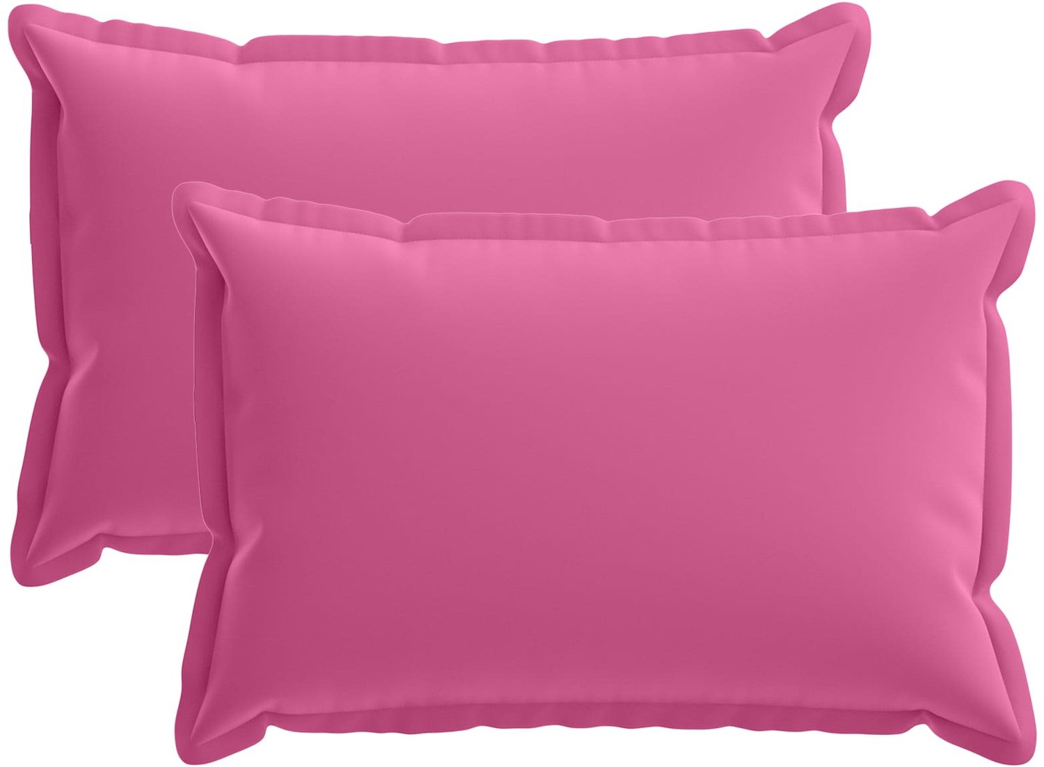 vidaXL Dekenkussen - 2 - st - HOUTEN - Roze - 40 - x - 60 - cm - Polyester