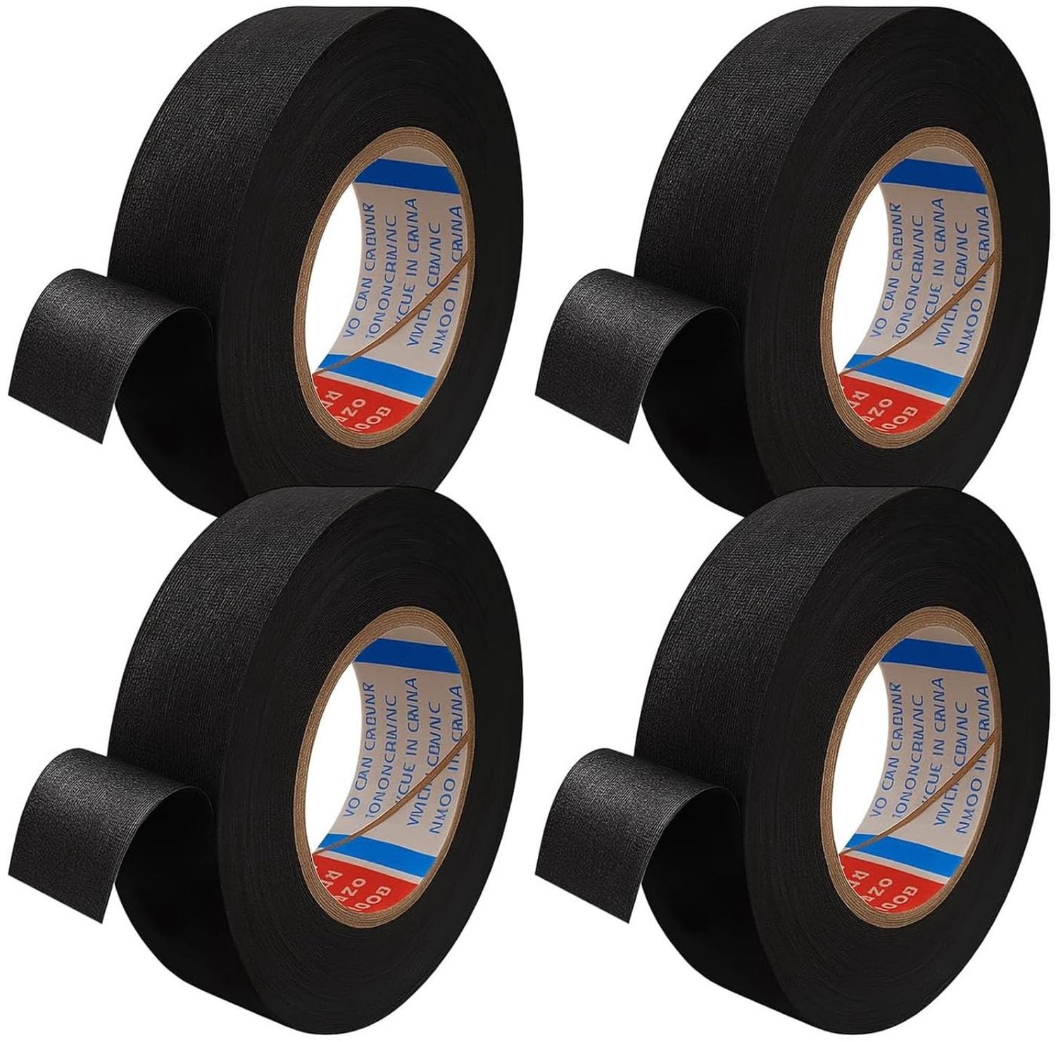 Isolatietape Set van 4 Rollen Zwart 15 m x 19 mm