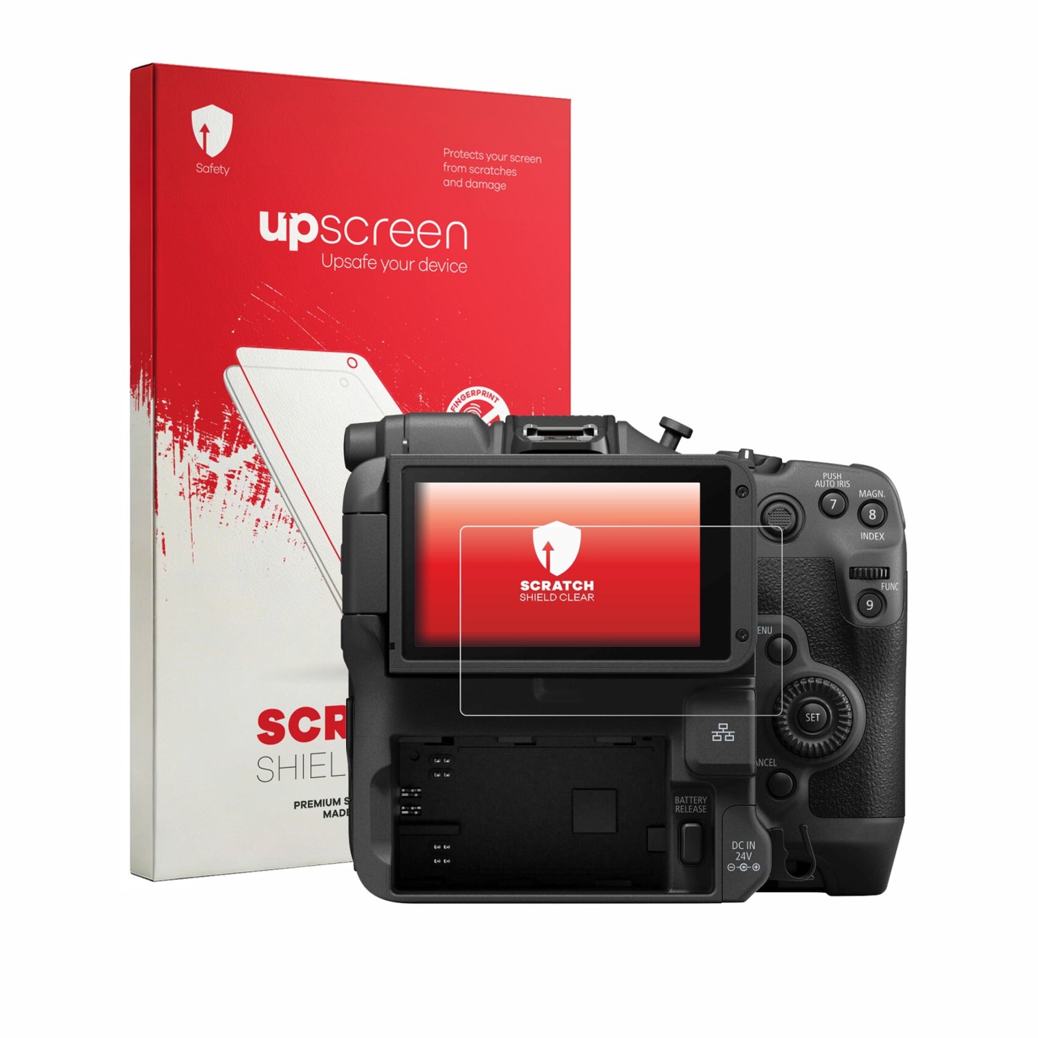 upscreen - Screenprotector voor Canon EOS C80 - Folie Beschermfolie transparant