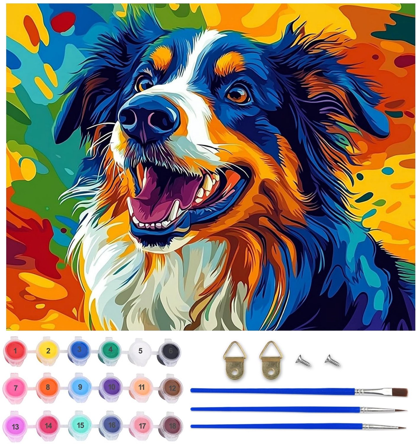 Schilderen op Nummer Kit - Hond Thema - 50 x 40 cm