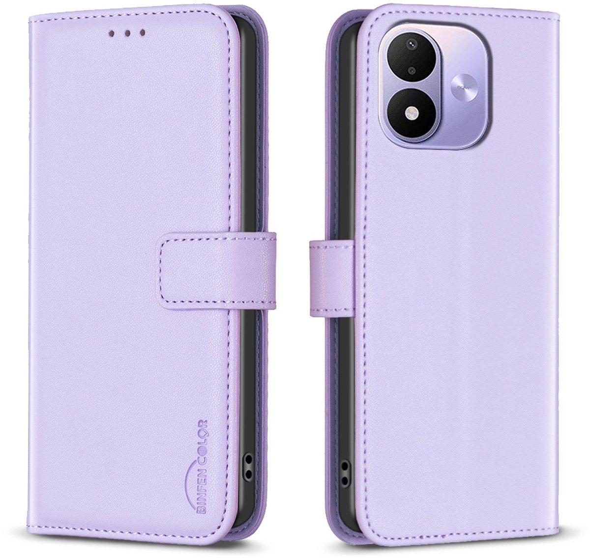 BINFEN Hoesje - Geschikt voor Xiaomi Redmi Note 17 Pro Hoesje - BINFEN Color Book Case - Lavendel