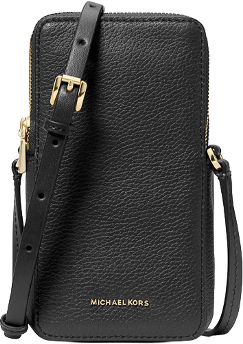 Michael Kors Jet Set Telefoontas - Leer - Zwart
