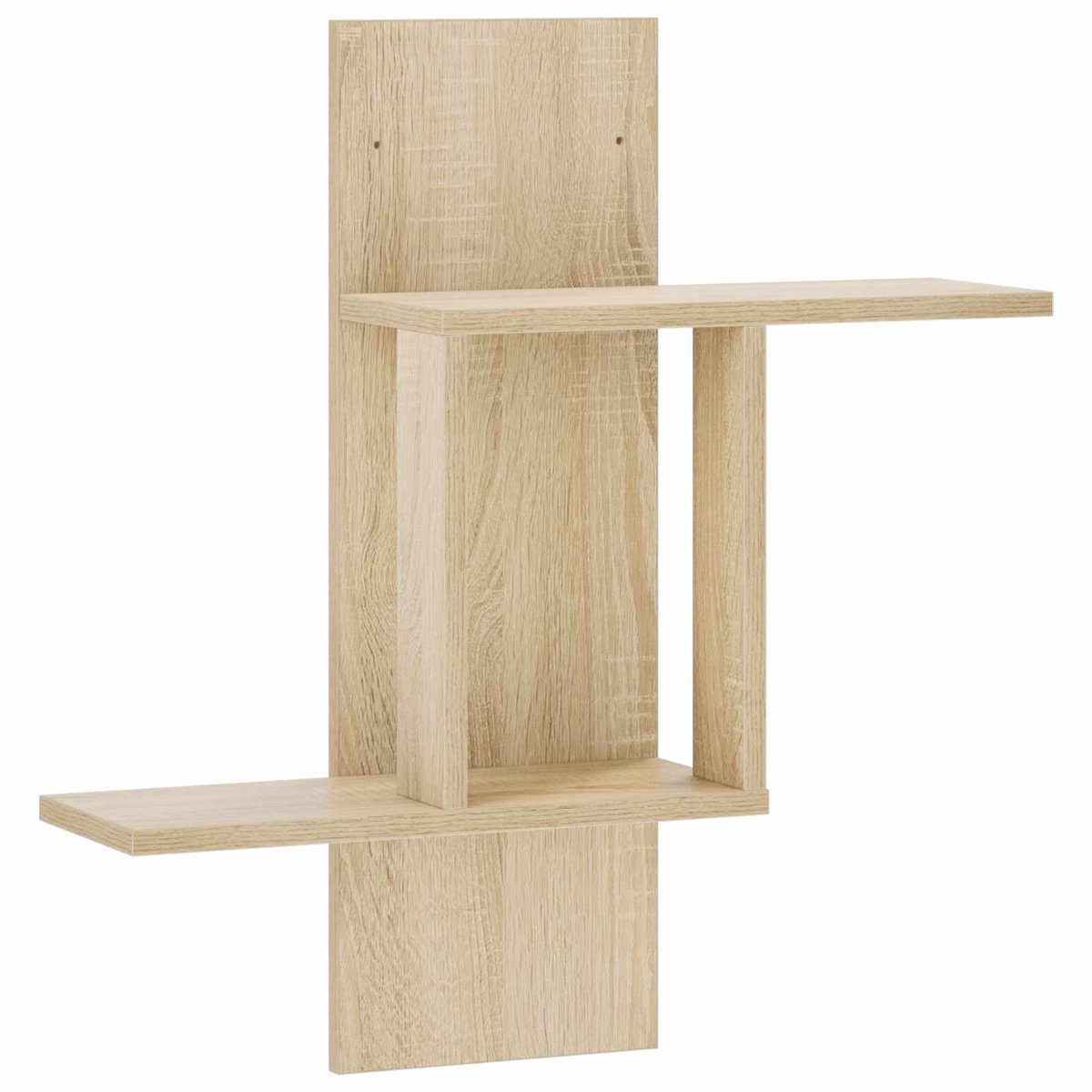 vidaXL Wandplank - Sonoma - Eiken - 59 - x - 17 - x - 63 - cm - Bewerkt - hout Sonoma Eiken