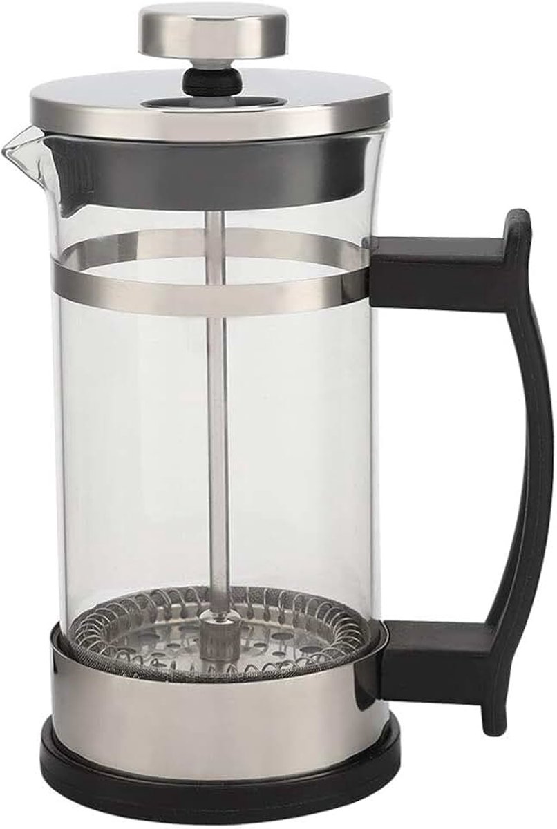 Koffiezetapparaat, Coffeee Filterpot 350Ml Dubbele Filterplunjer Theepot Cold Brew Roestvrij Staal Hittebestendig Borosilicaatglas Vaatwasmachinebestendig Voor Thuisgebruik Keuken