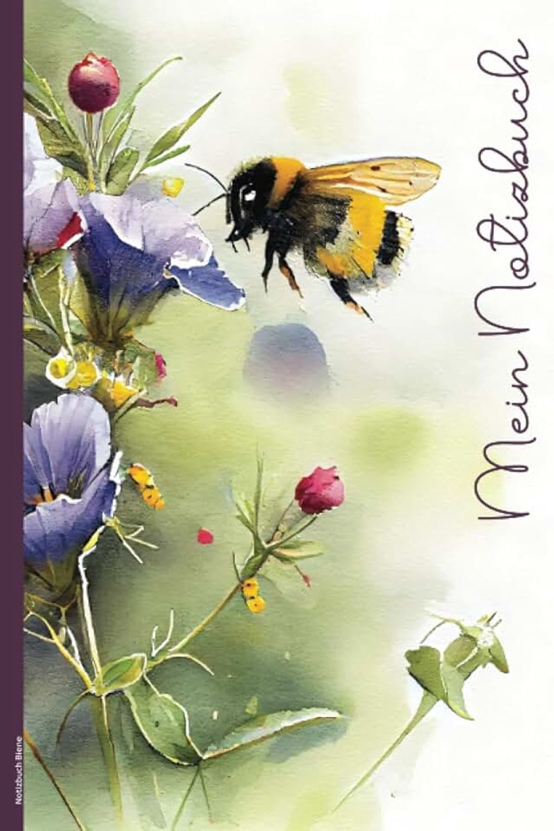 Biene: Bienenmotiv Notizheft A5 für Bienen Imker und Bienenfreund das schöne Geschenk für Imkerin und Bienenzüchter zum Geburtstag ein liniertes Buch für Notizen mit fleißiger Honigbiene