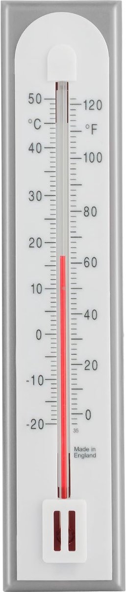 World Nauwkeurige Kamerthermometer voor Gebruik als Kamertemperatuurthermometermonitor in Het Thuiskantoor, Tuin of Kas Gemakkelijk aan de Muur Gemonteerde Binnen Buiten (grijs)