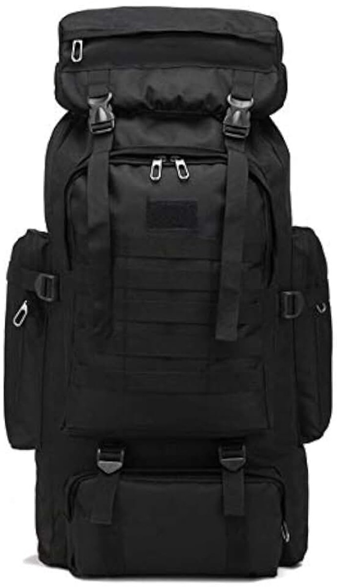 Military backpack 80/100L Oxford cloth backpack sports camping hiking hiking fishing waterproof tactical hunting bag,1 80L,Spain