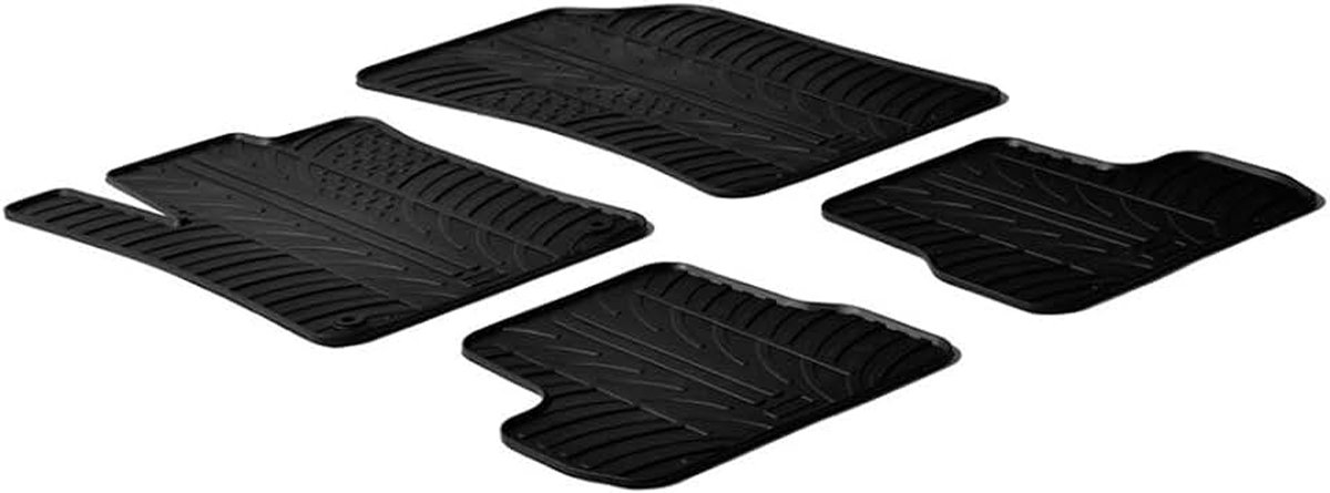 Gledring Rubbermatten compatibel met Citroen C3 2010-10/2016 (T profiel 4-delig + montageclips)