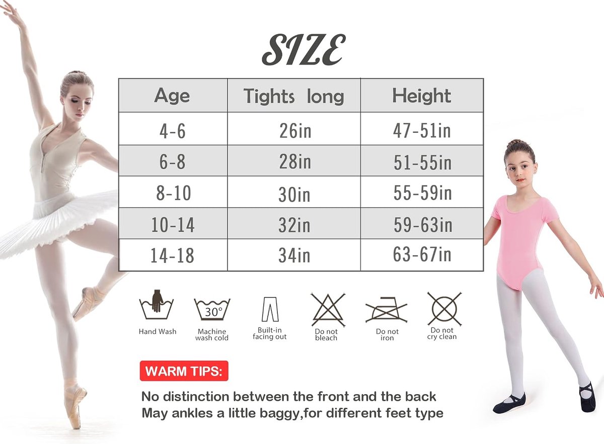 Balletpanty voor meisjes en dames, kinderen, danspanty met balletpanty